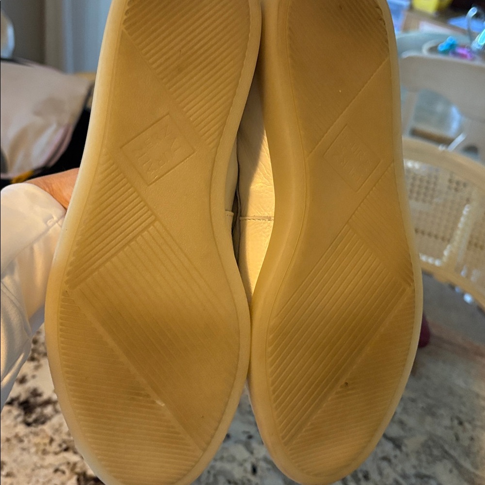Naturalizer White Leather Loafers - Picture 4 of 5